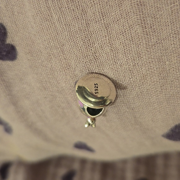 Sterling silver Donald and Daisy in a tea cup Charm Bead - Picture 2 of 3